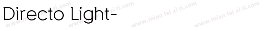 Directo Light字体转换